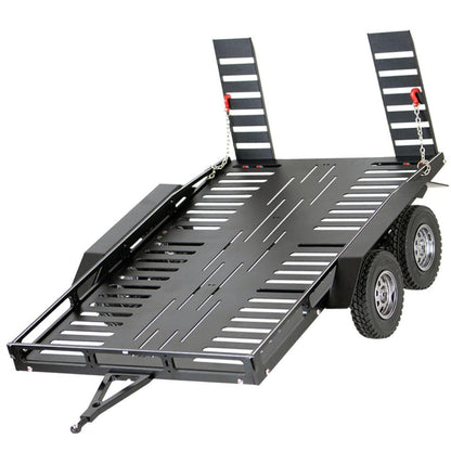 Powerhobby 1/10 CNC Machined Dual Axle Scale Truck Trailer Crawler Black