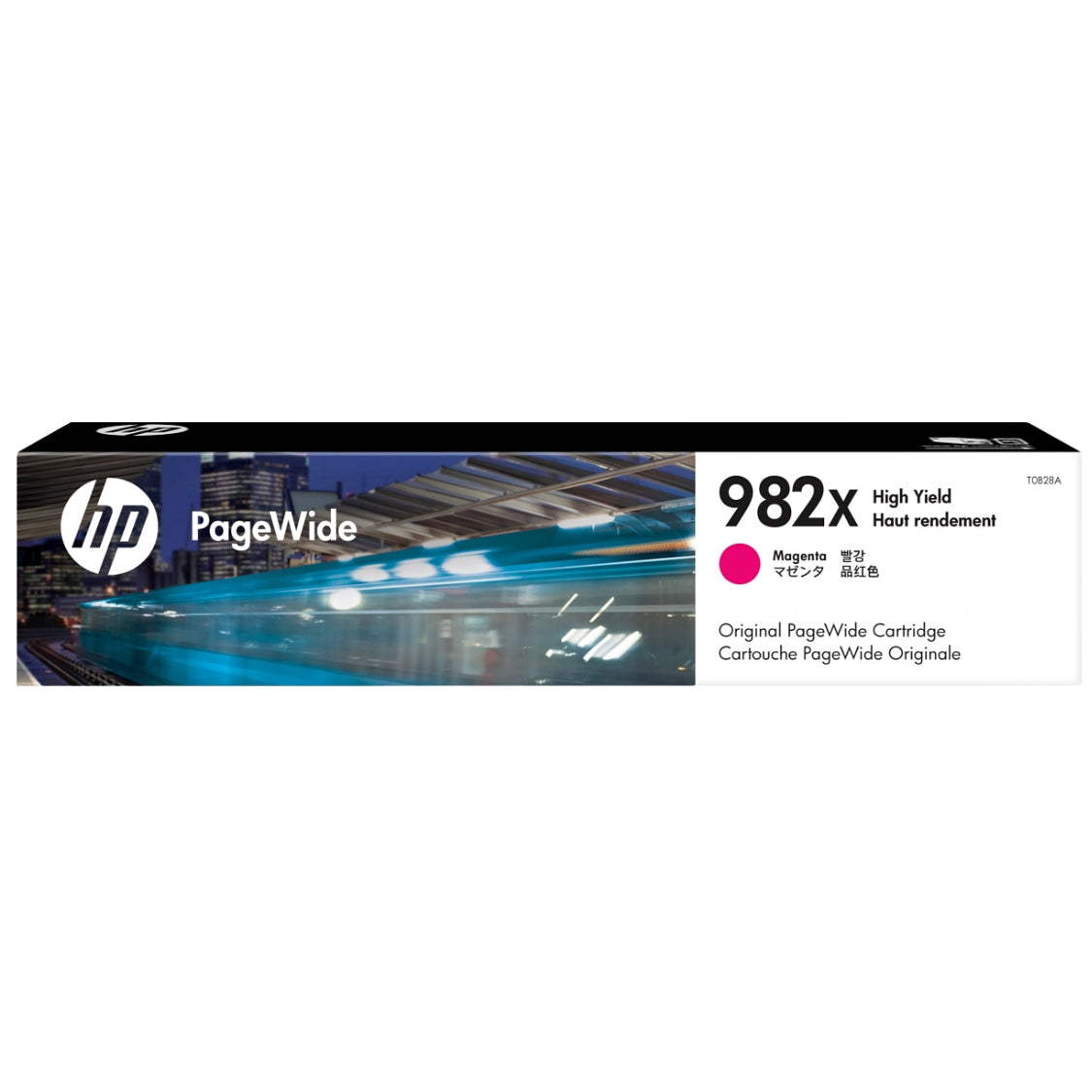 New, Pre-Owned - HP 982X High-Yield Magenta PageWide Ink Cartridge, T0B28A