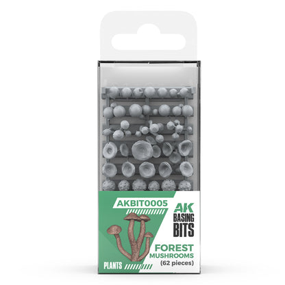 AK Interactive Basing Bits: Forest Mushrooms (63 Pieces)