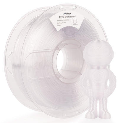 PETG Transparent 1.75mm, 1KG/2.2LB