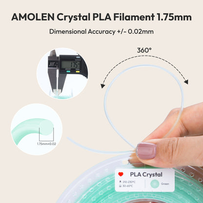 PLA Crystal-Transparent Gradient Variety Pack (4x200g)