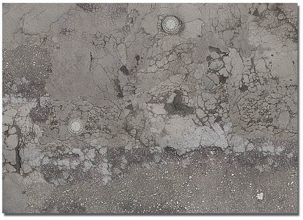 Busch 7416 HO Scale Printed Surface Sheets pkg(2) Worn Asphalt