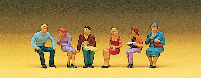 Preiser 10095 HO Scale Seated Persons Figure Set #1