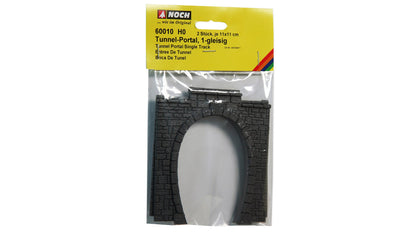 Noch 60010 HO Scale Single-Track Tunnel Portal, Gray, 2-Pack