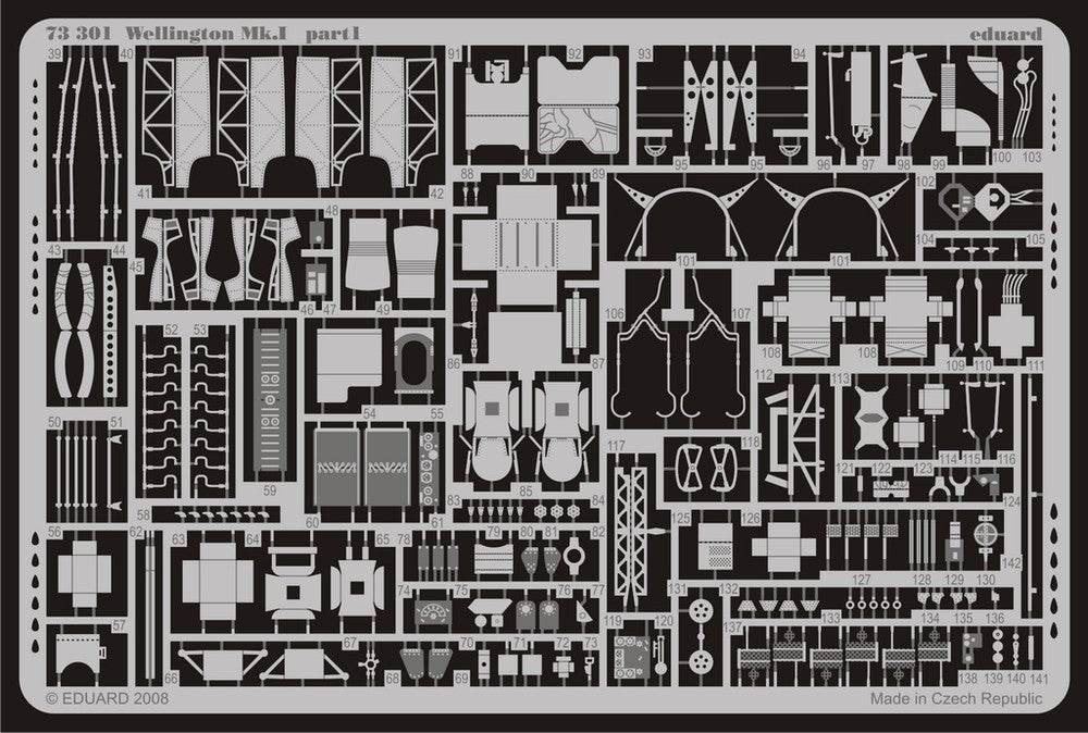 Eduard 73301 1/72 Aircraft- Wellington Mk I for TSM (Painted Self Adhesive)