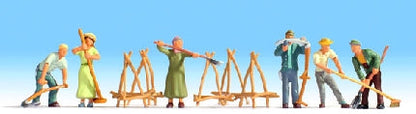 Noch 15619 HO Scale Hay Harvest -- pkg(6)