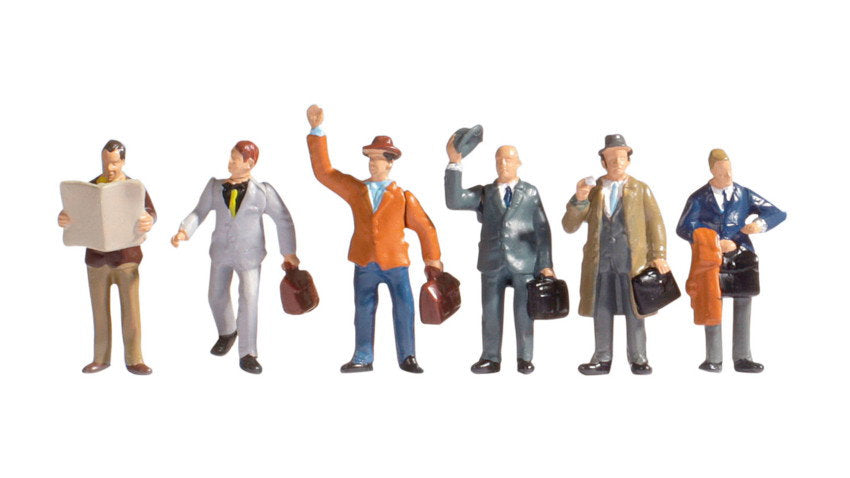 Noch 15226 HO Scale Businessmen Figure Set, 6 pcs