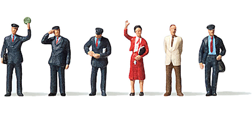Preiser 88529 Z Scale DB Train Personnel Figure Set