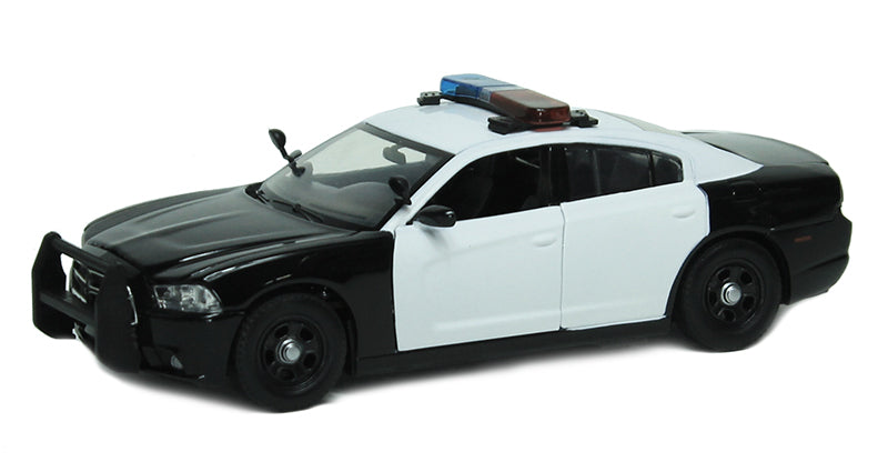 Motormax 79533 1/24 2011 Dodge Charger Police, White/Black
