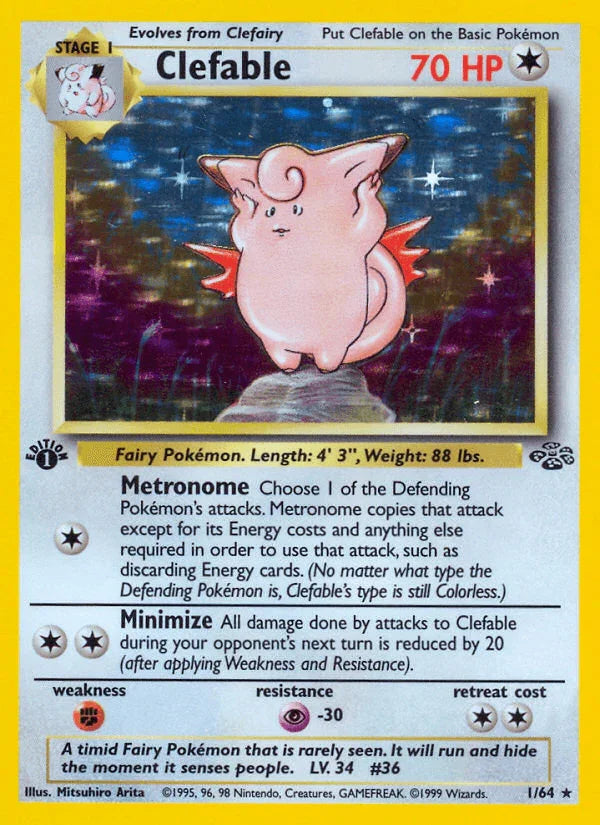 Clefable (1/64) [Jungle 1st Edition]