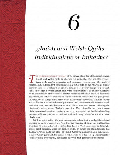 Amish Quilts and the Welsh Connection by Schiffer Publishing