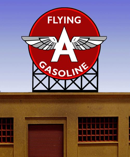 Miller Engineering 442502 Ho/N Flying 'A' Gas Billboard
