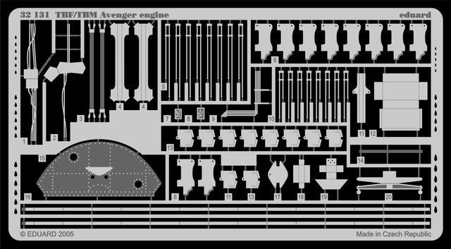 Eduard 32131 1/32 Aircraft- TBF/TBM Avenger Engine for TSM