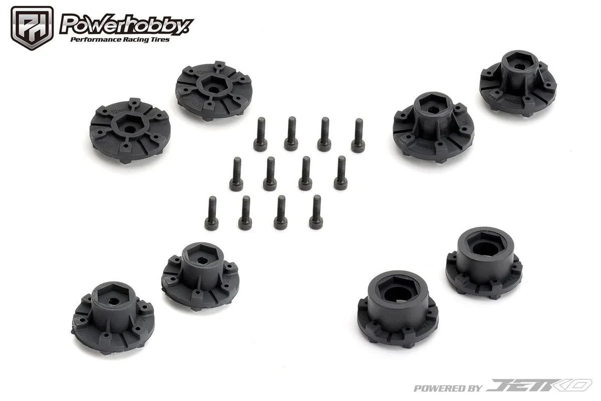 Powerhobby 1/10 2.8 ST King Cobra Belted Tires (2) with Removable Hex Wheels