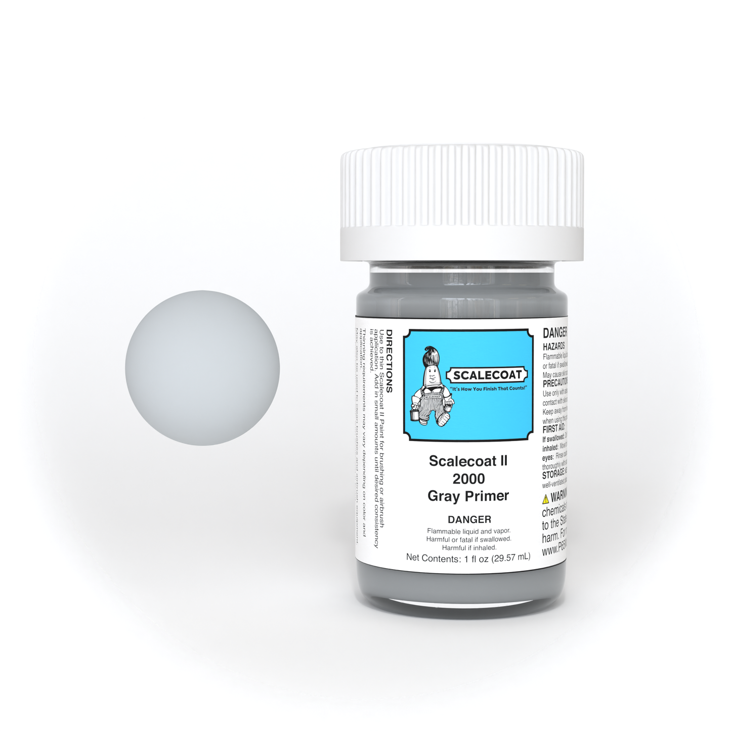 Scalecoat II Gray Primer 1oz - 2000
