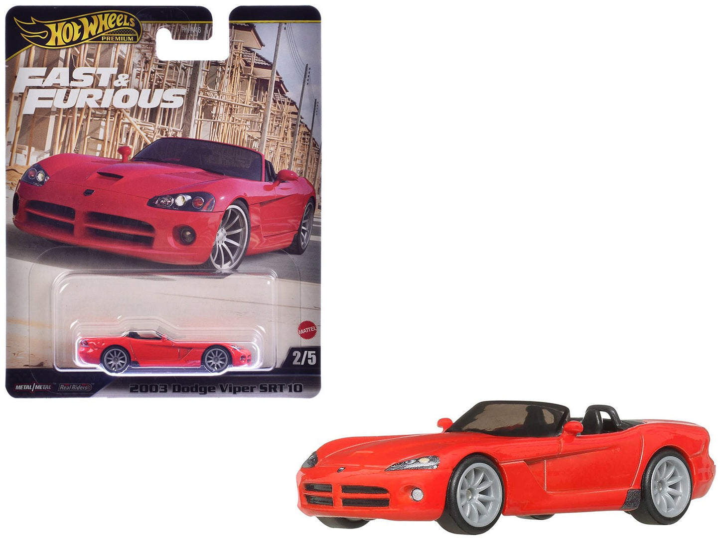 2003 Dodge Viper SRT10 Red "The Fast and the Furious: Tokyo Drift" (2006) Movie "Fast & Furious" Series Diecast Model Car by Hot Wheels  free shipping USA