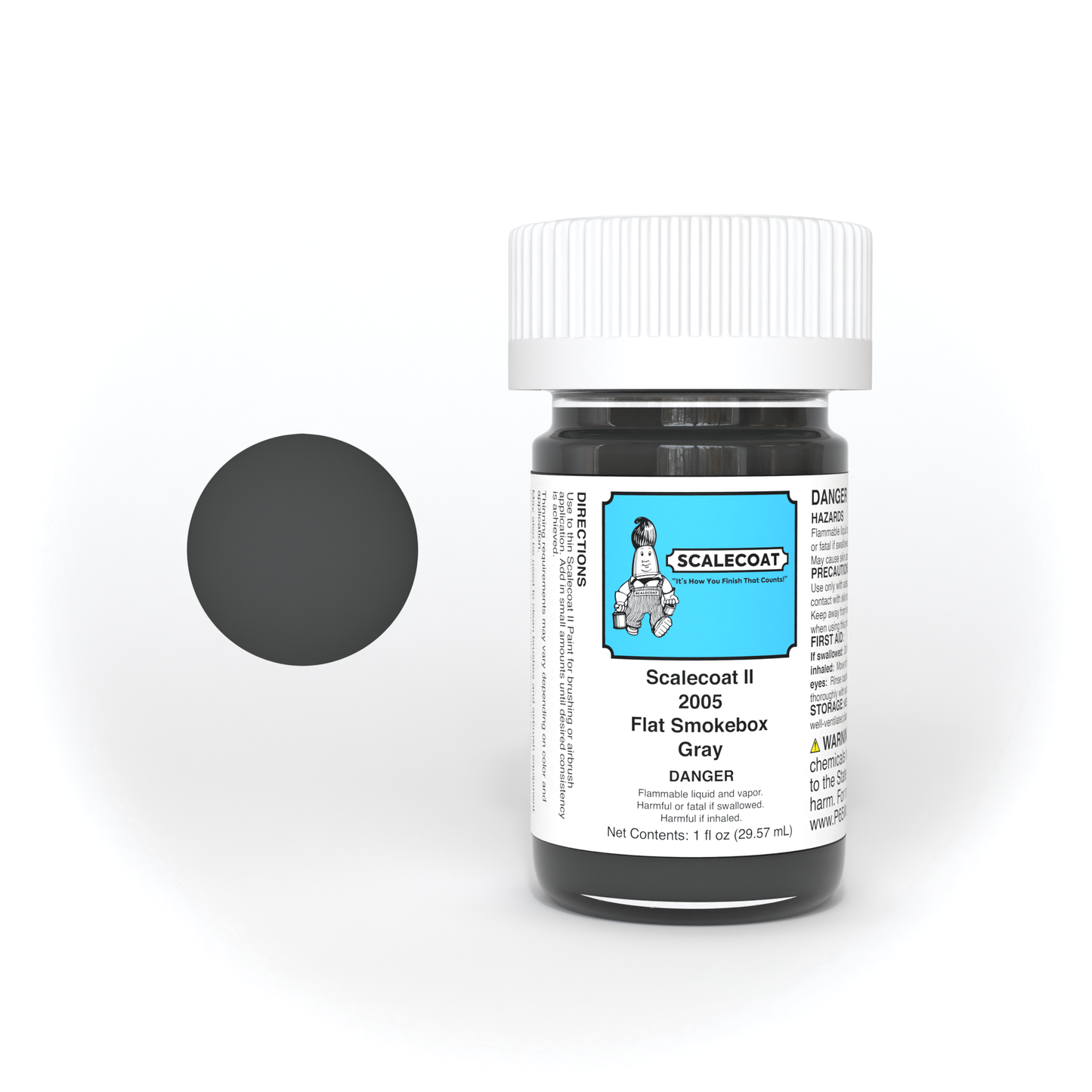 Scalecoat II Flat Smokebox Gray 1oz - 2005