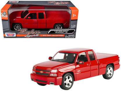 2006 Chevrolet Silverado SS Pickup Truck Red "Timeless Legends" Series 1/25 Diecast Model Car by Motormax  free shipping USA