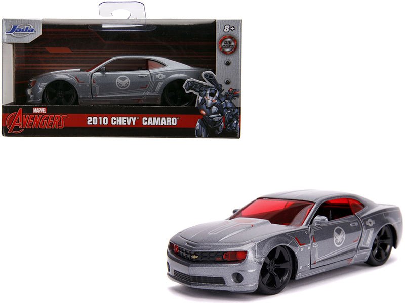 2010 Chevrolet Camaro Silver "War Machine" "Avengers" "Marvel" Series 1/32 Diecast Model Car by Jada  free shipping USA