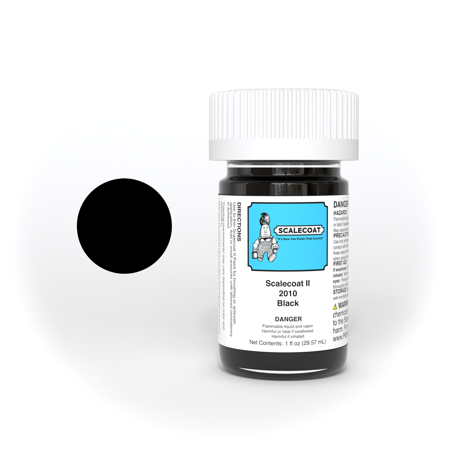 Scalecoat II Black Paint 1oz - 2010