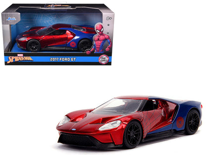 2017 Ford GT "Spider-Man" Theme "Marvel" Series 1/32 Diecast Model Car by Jada  free shipping USA