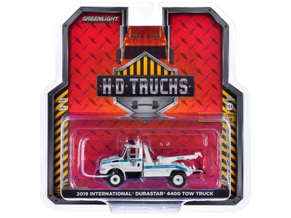 2019 International Durastar 4400 Tow Truck "Port Authority of New York & New Jersey Police" White with Blue Stripes "H.D. Trucks" Series 25 1/64 Diecast Model Car by Greenlight  free shipping USA