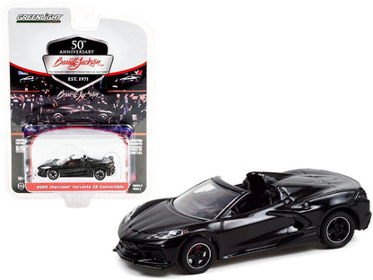 2020 Chevrolet Corvette C8 Stingray Convertible Black (Lot #3003) Barrett Jackson "Scottsdale Edition" Series 8 1/64 Diecast Model Car by Greenlight  free shipping USA