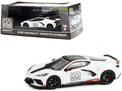 2020 Chevrolet Corvette C8 Stingray "Road America Official Pace Car" 1/43 Diecast Model Car by Greenlight  free shipping USA
