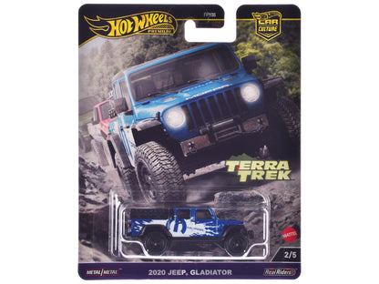 2020 Jeep Gladiator Pickup Truck Blue Metallic "MOPAR" "Terra Trek" Series Diecast Model Car by Hot Wheels  free shipping USA