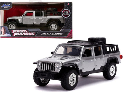 2020 Jeep Gladiator Pickup Truck Silver with Black Top "Fast & Furious" Movie 1/32 Diecast Model Car by Jada  free shipping USA