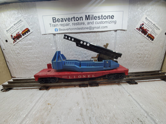 LIONEL IRBM ROCKET LAUNCHER, 59-63 VARIATION (A) "6650" STAMPED ON LEFT
