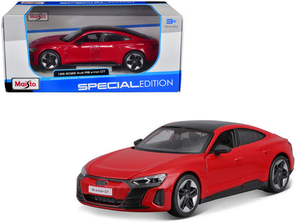 2022 Audi RS e-Tron GT Red with Black Top and Sunroof "Special Edition" Series 1/25 Diecast Model Car by Maisto  free shipping USA