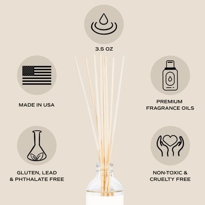 Farmhouse Clear Reed Diffuser by Sweet Water Decor