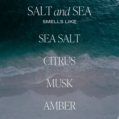 Salt and Sea Clear Reed Diffuser by Sweet Water Decor