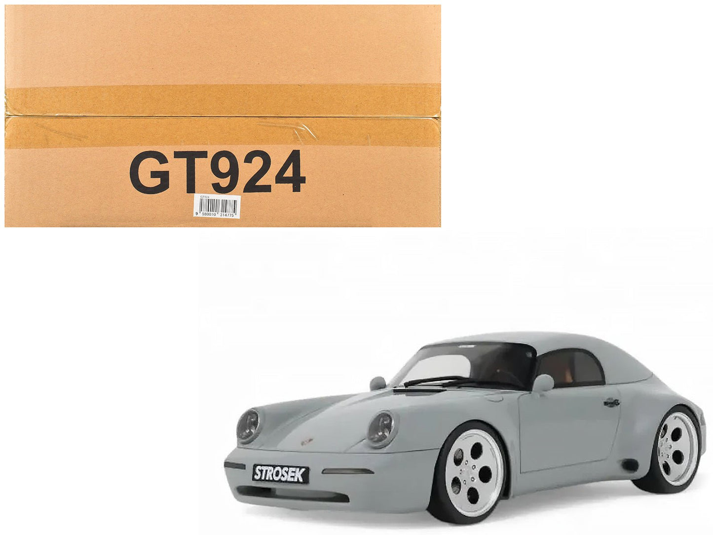 2023 Strosek Mega 30 Speedster (Porsche 911) Classic Gray 1/18 Model Car by GT Spirit  free shipping USA