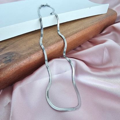 Luxe Silver Delicate Herringbone Chain - 18" by Spiffy & Splendid