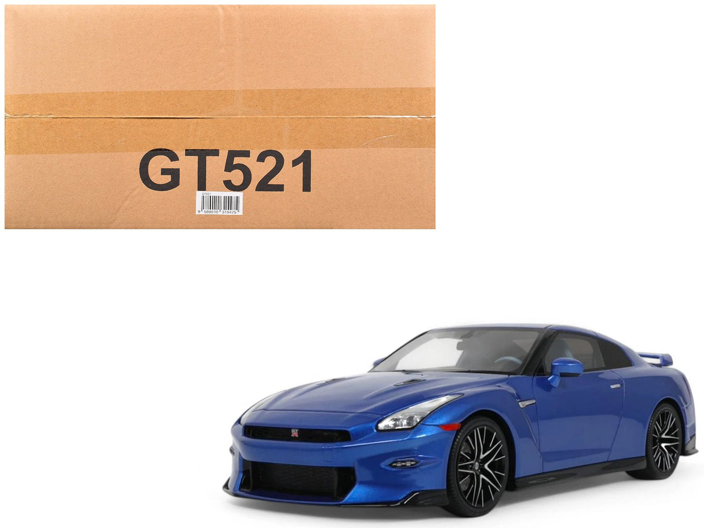 2024 Nissan GT-R Skyline Edition Bayside Blue Metallic 1/18 Model Car by GT Spirit  free shipping USA