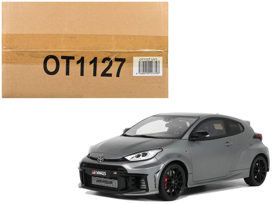 2024 Toyota GR Yaris Precious Metal Gray Metallic Limited Edition to 999 pieces Worldwide 1/18 Model Car by Otto Mobile  free shipping USA
