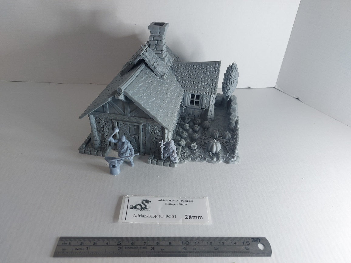 Adrian-3DP4U - Pumpkin Cottage - 28mm