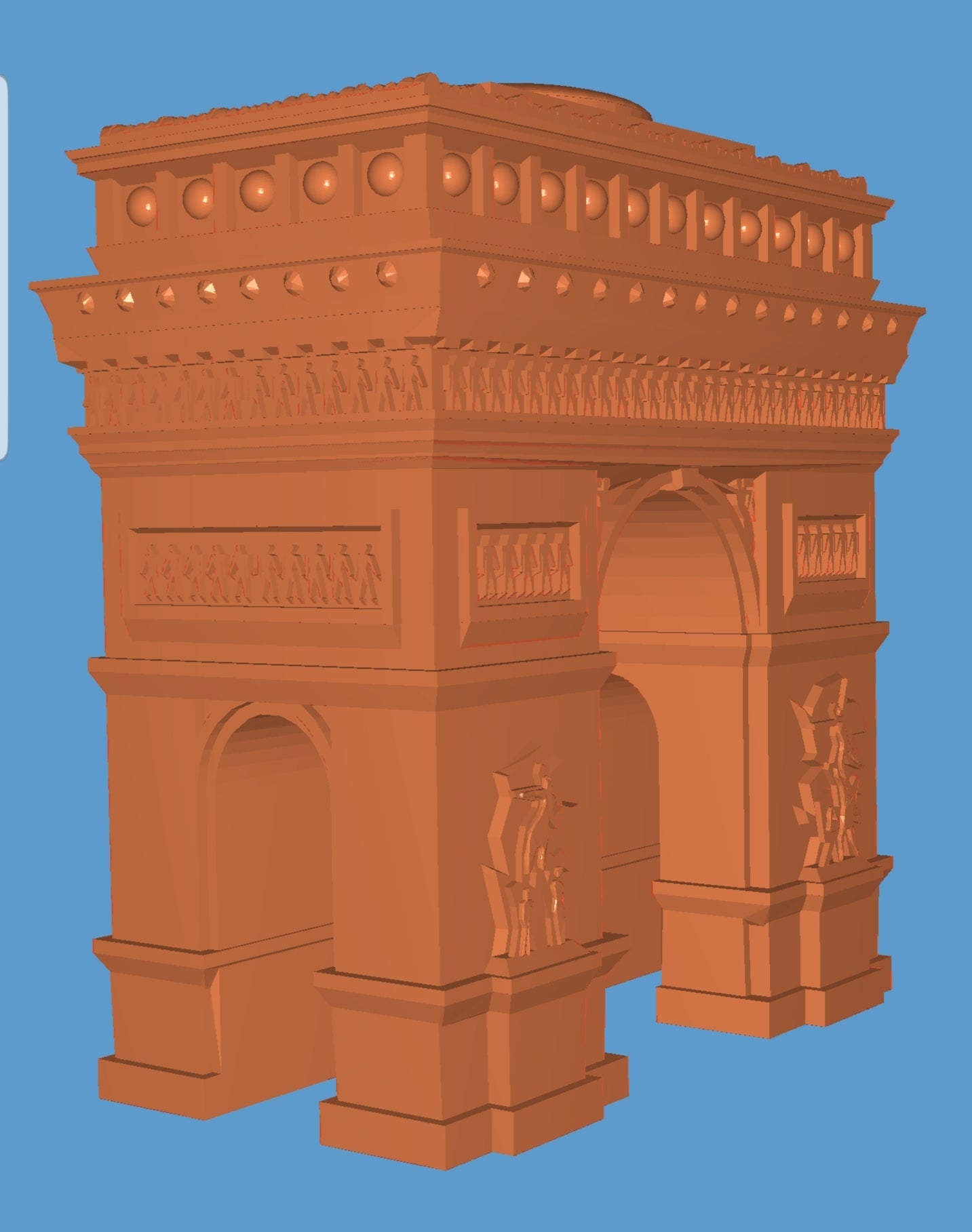 MiniWorld3D Marble: Recycled PET-G (+ FREE Arc de Triomphe STL)