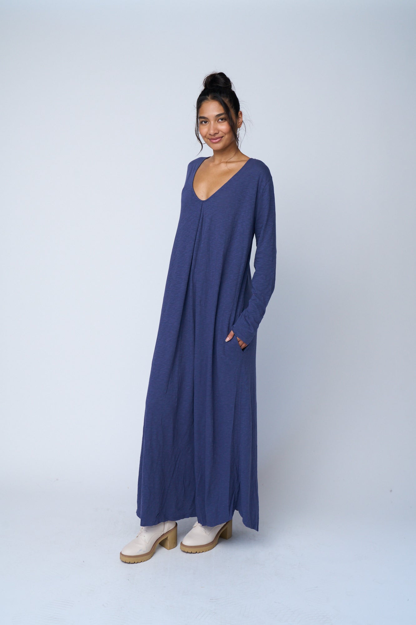 Be Clever Duo Dress - Inky Blue by And For Good