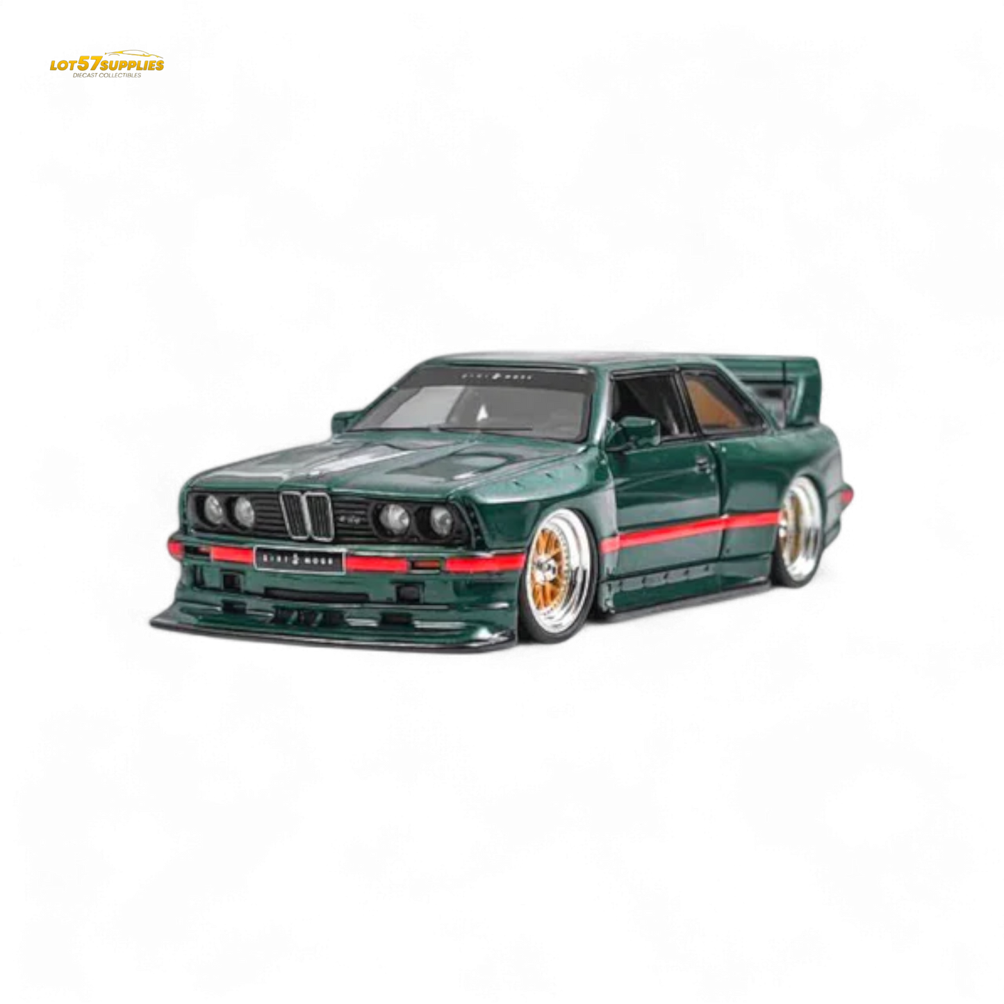 NA BMW E30 Wide-Body Resin Model Green 1:64
