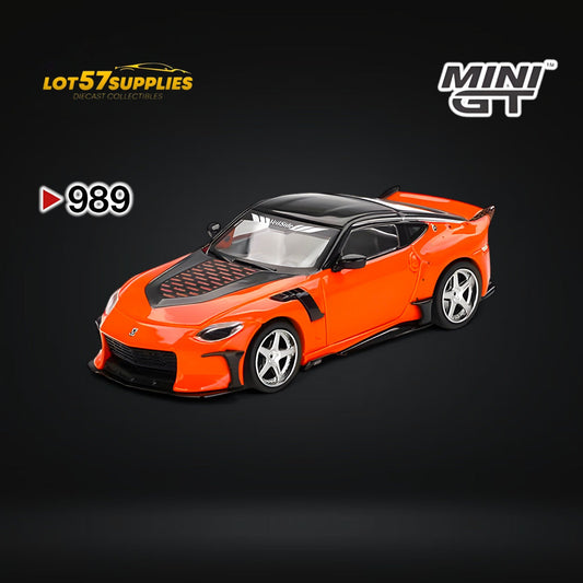 (Pre-Order) Mini-GT Nissan Z VeilSide FFZ400 Orange #989 1:64
