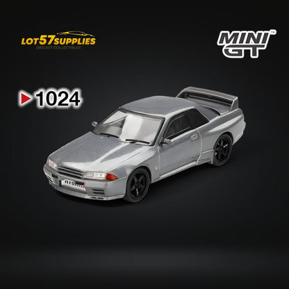 (Pre-Order) Mini-GT Nissan Skyline GT-R (NISMO BNR32 CRS Version) Dark Metal Gray #1024 1:64