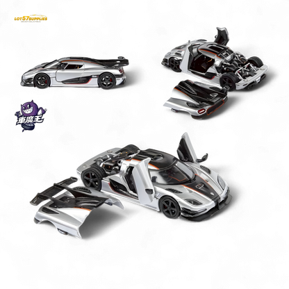 DEMON KING Agera ONE:1 Silver 1:64