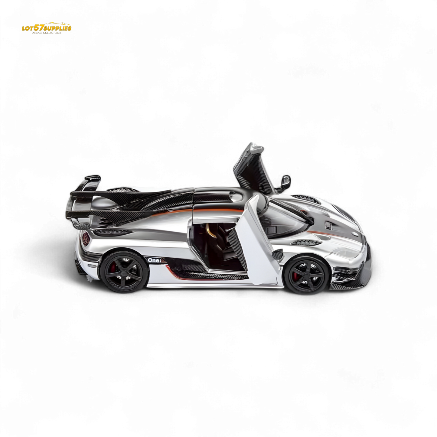 DEMON KING Koenigsegg ONE:1 - Silver 1:64