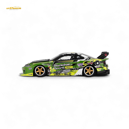 (Pre-Order) MINI-GT Nissan LB-Super Silhouette S15 Silvia #555 V2 2024 Formula Drift Japan - 1:64