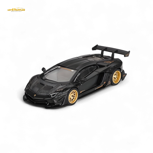 (Pre-Order) Mini-GT LB★WORKS Lamborghini Aventador Limited Edition Matte Black #1087 - 1:64