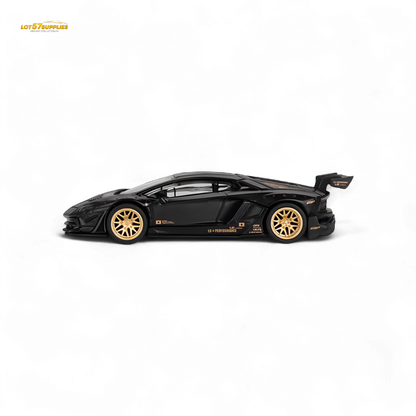(Pre-Order) Mini-GT LB★WORKS Lamborghini Aventador Limited Edition Matte Black #1087 - 1:64