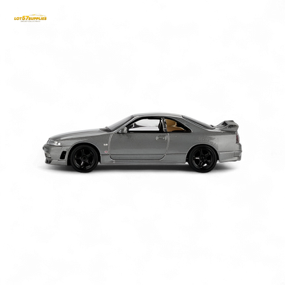 (Pre-Order) Mini-GT Nissan Skyline GT-R (NISMO BCNR33 CRS Version) - Dark Metal Gray 1:64 #1128